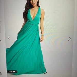 ASOS DESIGN Aqua Maxi Dress 💙 Guest of Wedding Dress Size 4